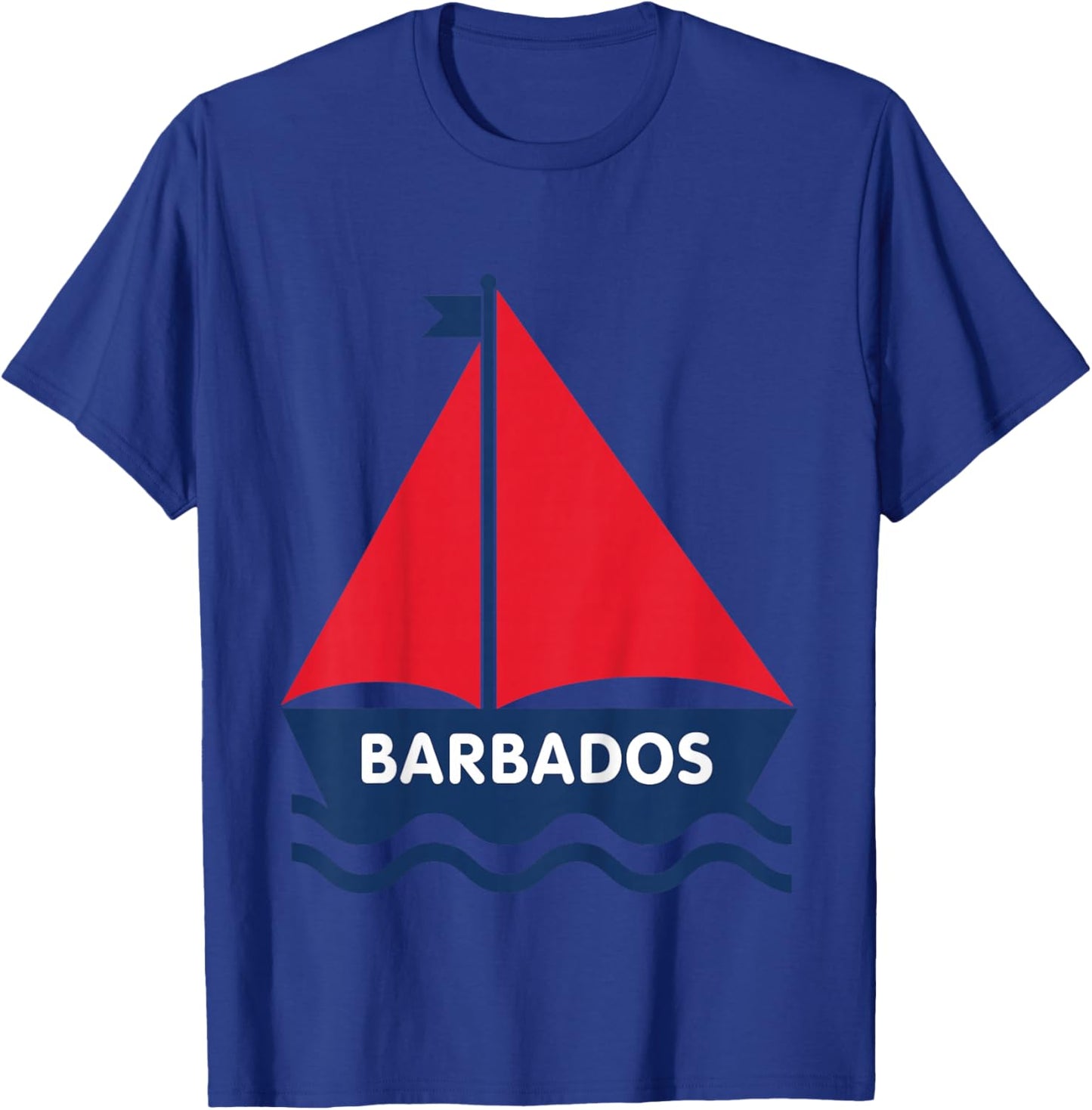 Barbados Sailboat Boys Girls Toddlers T-Shirt - T-Shirt | Royal