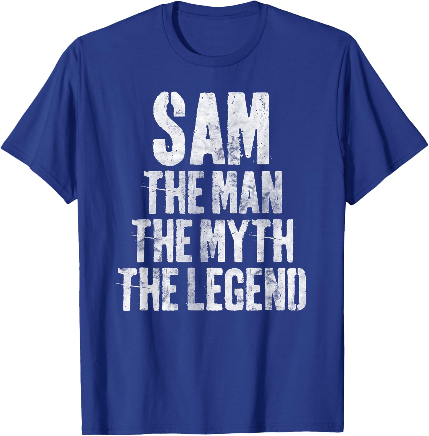 Personalized Shirt Sam The Man The Myth The Legend T-Shirt - T-Shirt | Royal