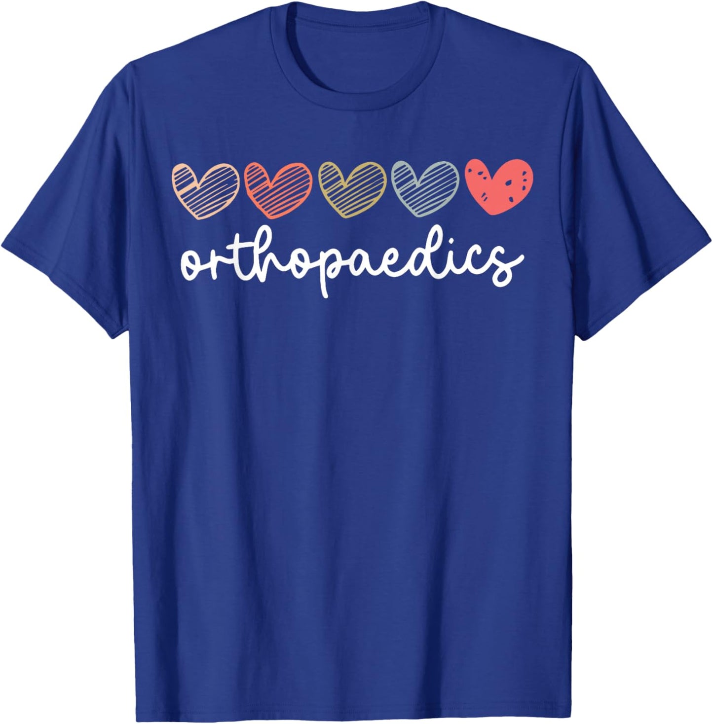 Cute Orthopedics Surgeon Nurse Heart Orthopedic Medical T-Shirt - T-Shirt | Royal