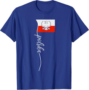 Poland For Gift Poland Poland Warsaw Flag T-Shirt - T-Shirt | Royal