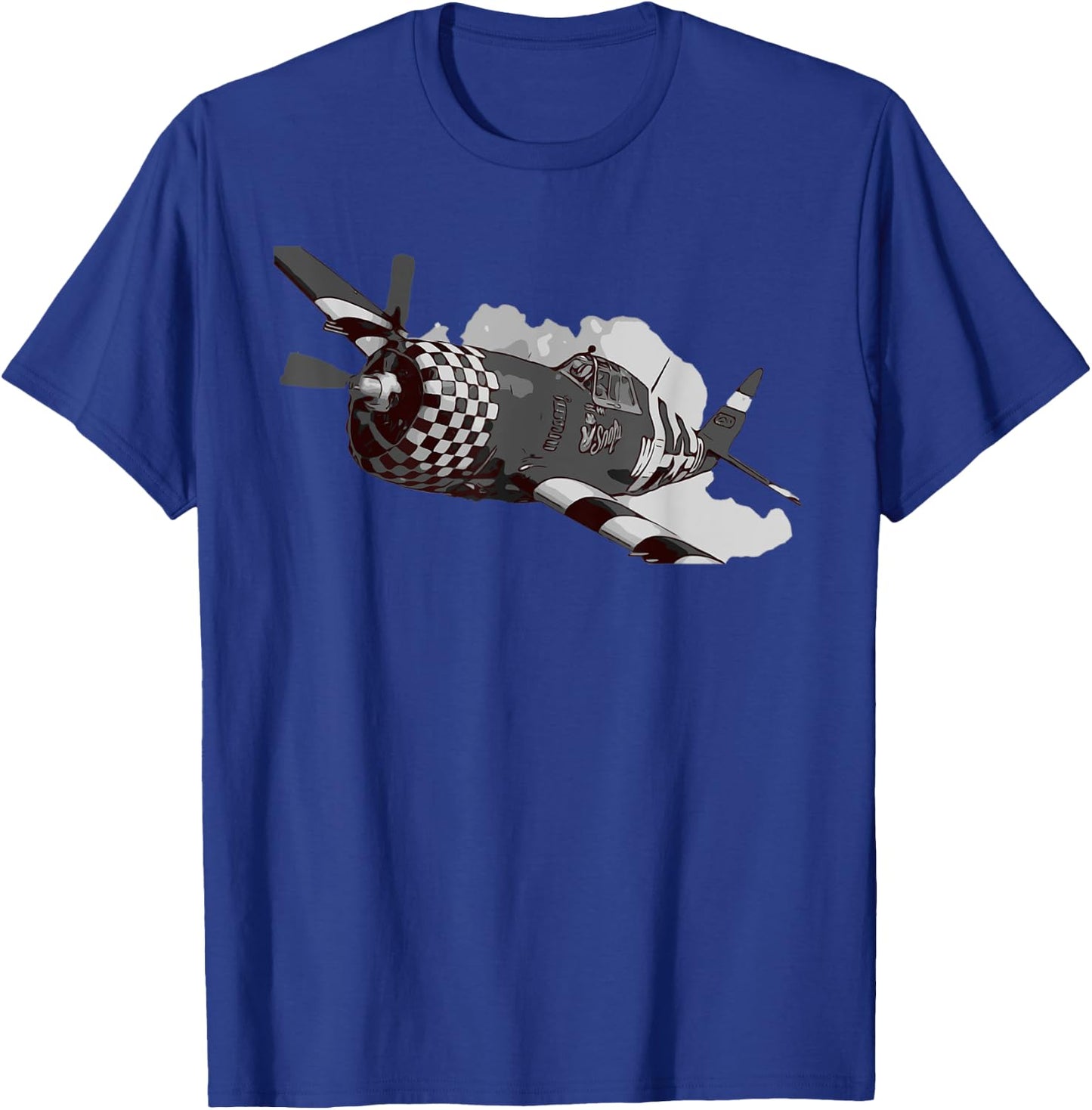 P-47 Thunderbolt Warbird Warplane Aircraft T-Shirt - T-Shirt | Royal