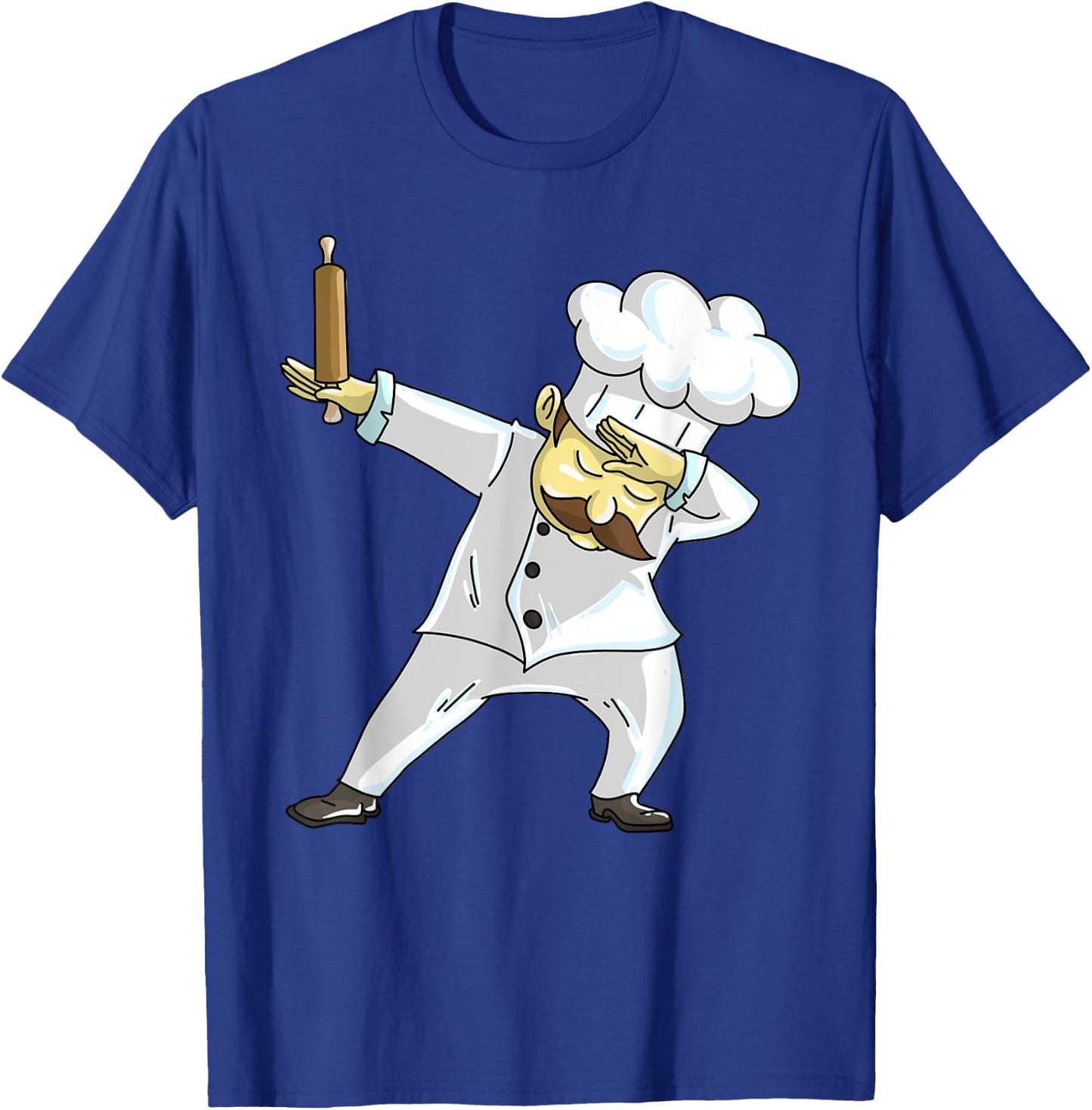 Cute Dabbing Chef | Funny Dab Dance Pastry Cook Food Gift T-Shirt - T-Shirt | Royal