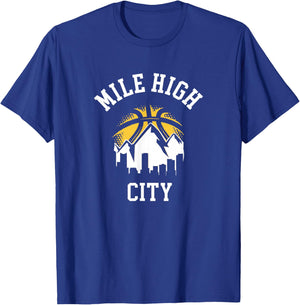 Classic Denver Colorado Mile - High Denver City T-Shirt - T-Shirt | Royal