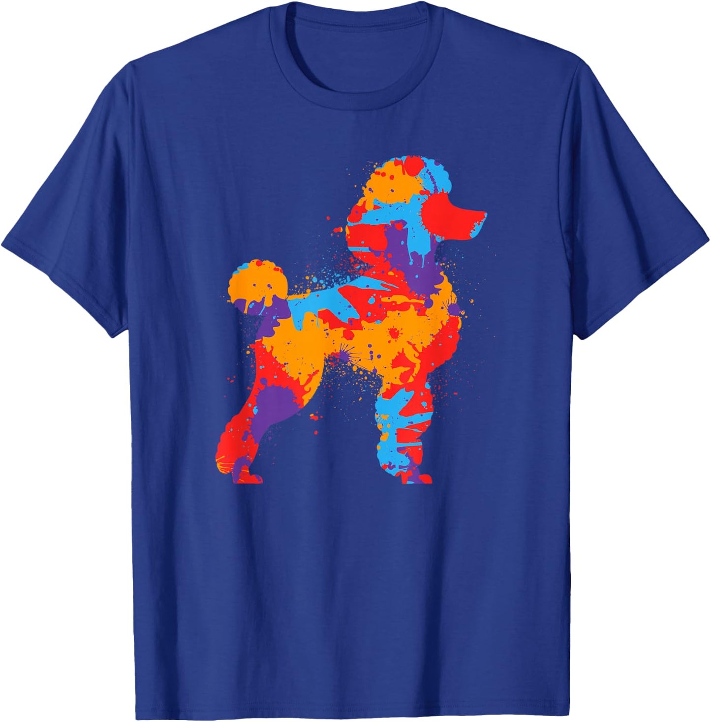 Poodle Dog Colorful Dogs Owner Girls Boys Poodles T-Shirt - T-Shirt | Royal