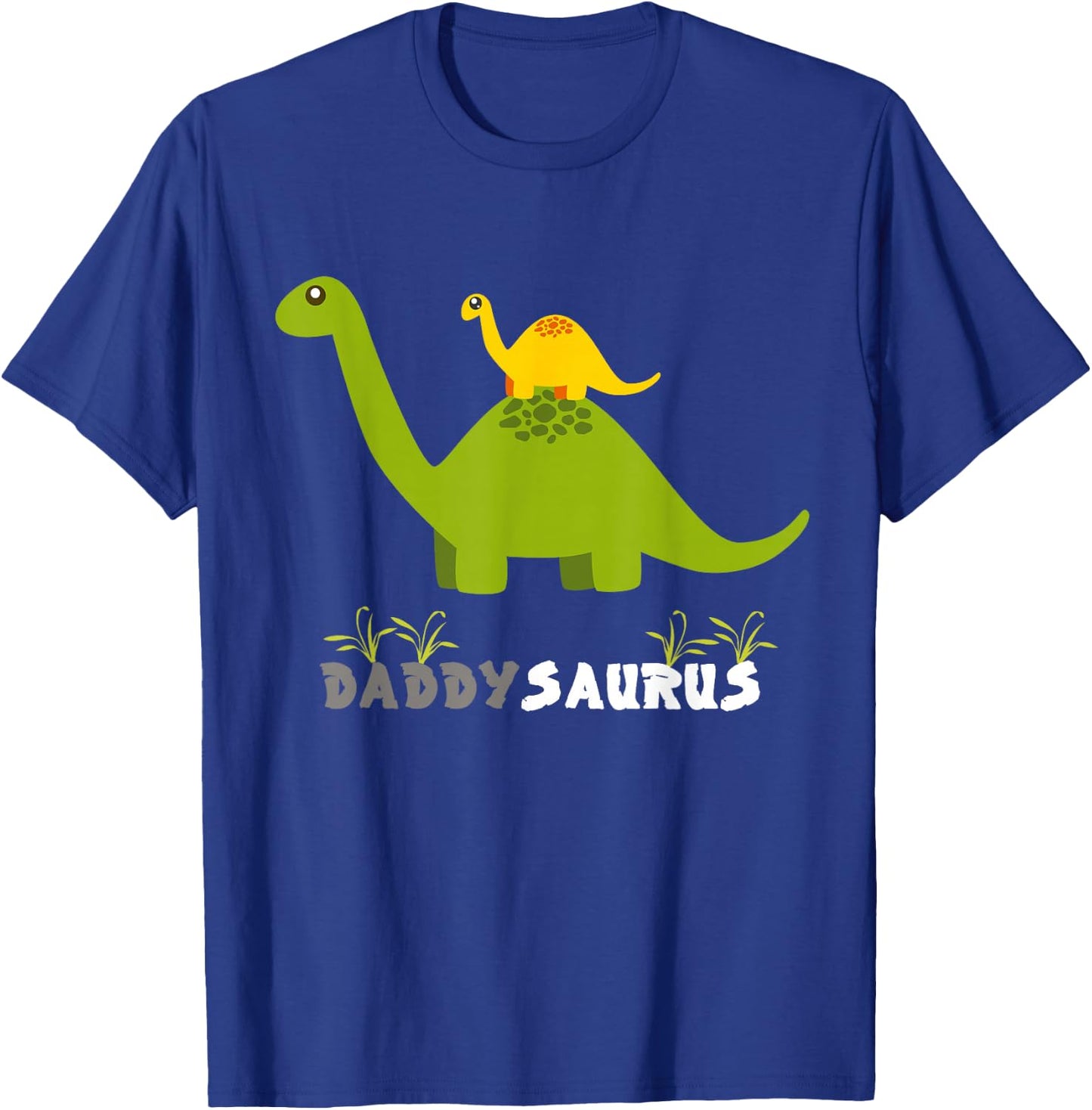 Daddysaurus Shirt Funny Father Dinosaur Daddy Saurus T-Shirt - T-Shirt | Royal