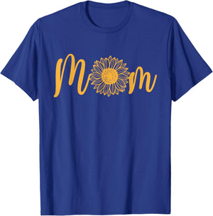 Mom Of The Birthday Girl Sunflower Party Family Matching T-Shirt - T-Shirt | Royal