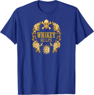 Whiskey Helps Whiskey Lovers Item T-Shirt - T-Shirt | Royal