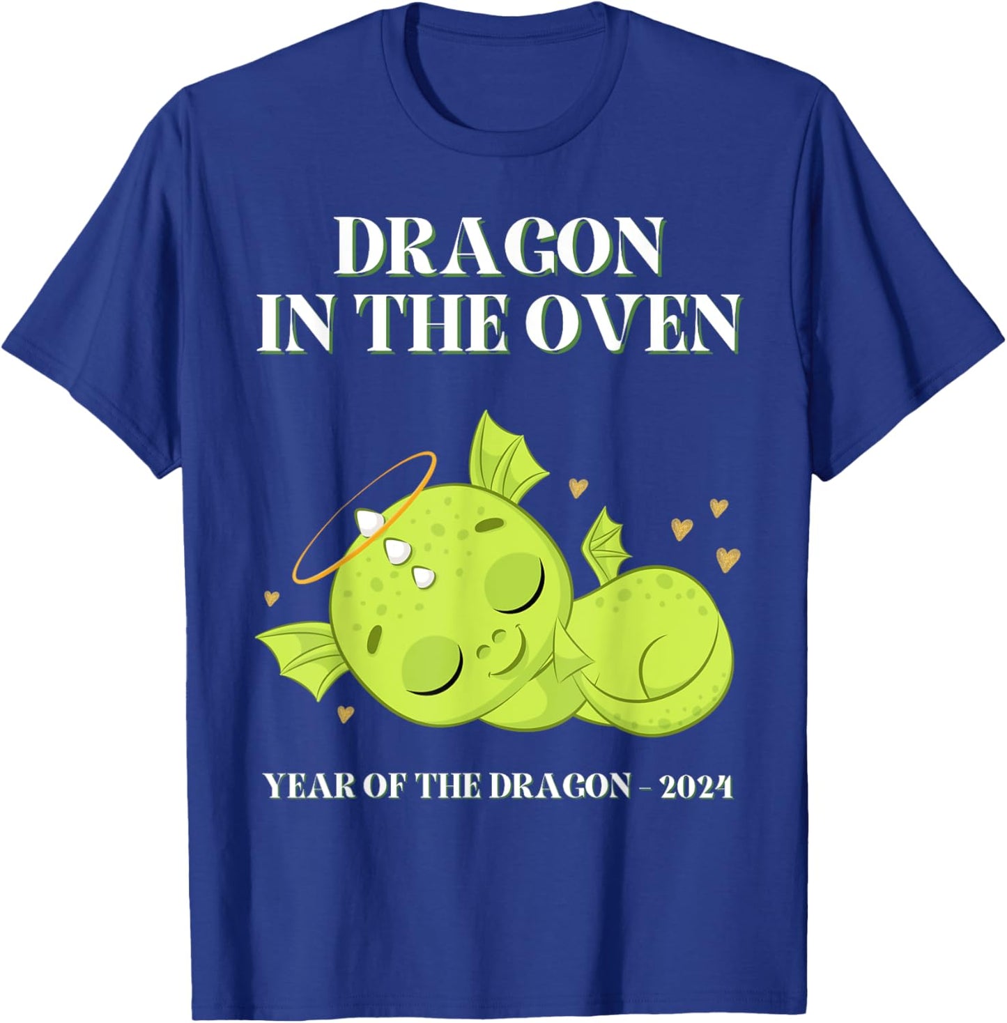 Baby Shower, Expecting Mom, Mothers Day 2024, Year of Dragon T-Shirt - T-Shirt | Royal