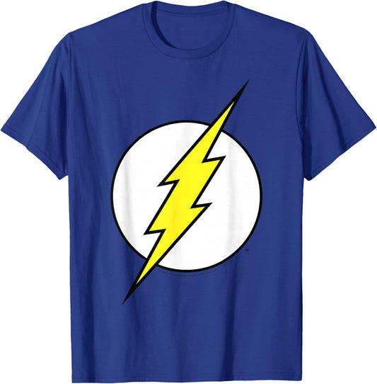DC Comics The Flash Large Classic Chest Logo T-Shirt - T-Shirt | Royal