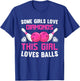 Some Girls Love Diamonds This Girl Loves Balls Bowling T-Shirt - T-Shirt | Royal