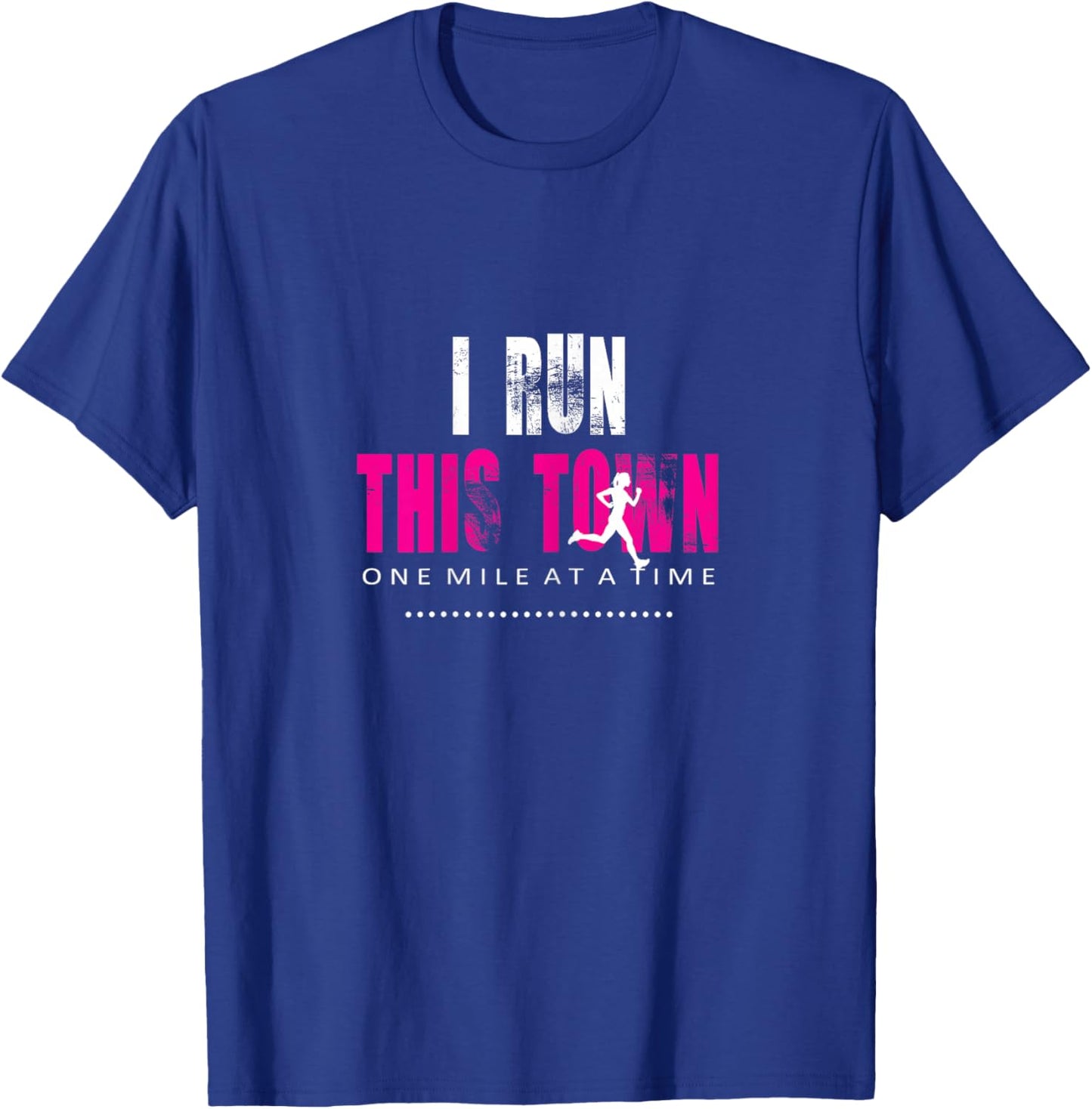 Women's Running Workout Tanks - I Run This Town T-Shirt - T-Shirt | Royal