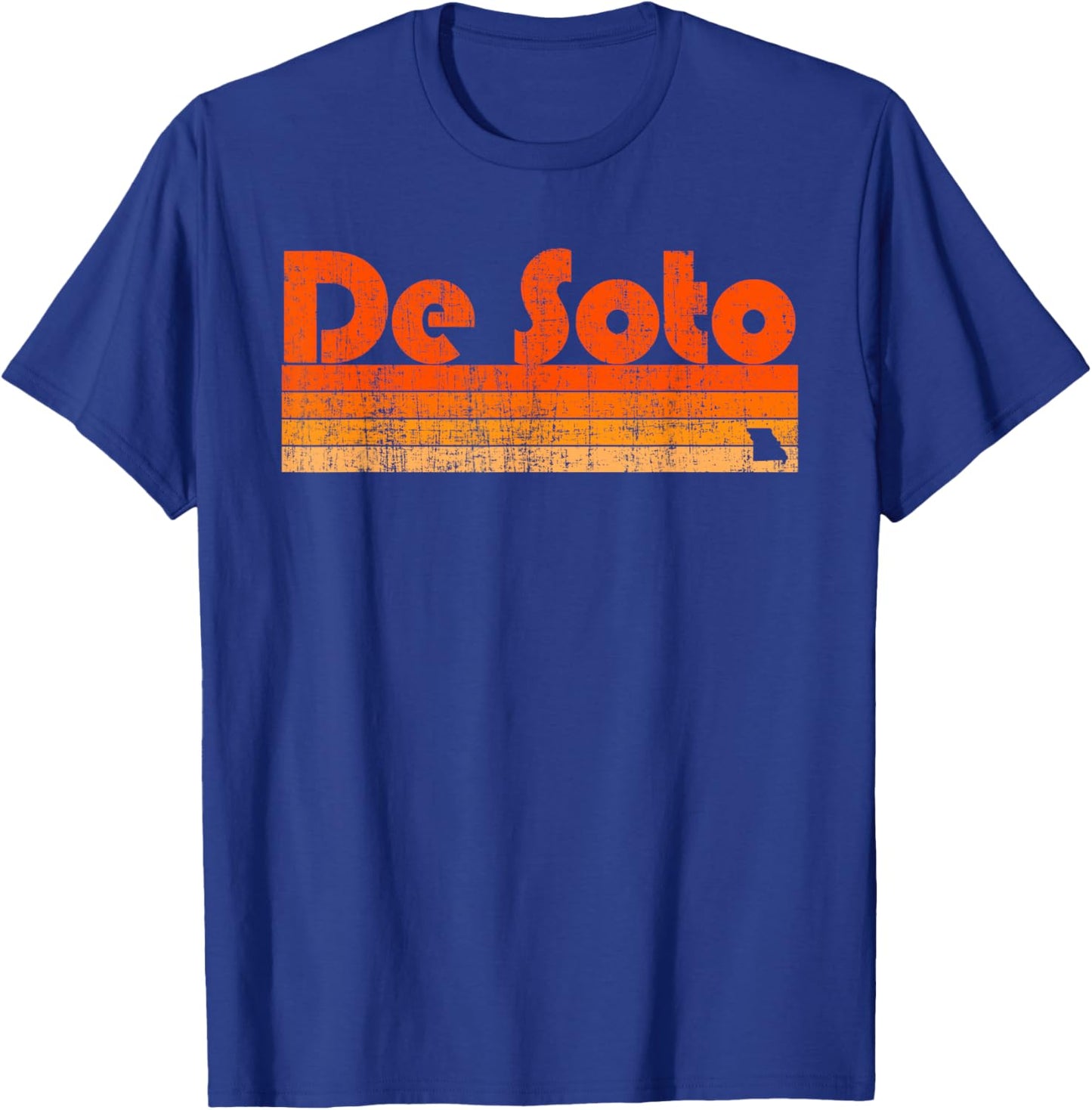 De Soto, Missouri Retro 80s Style T-Shirt - T-Shirt | Royal