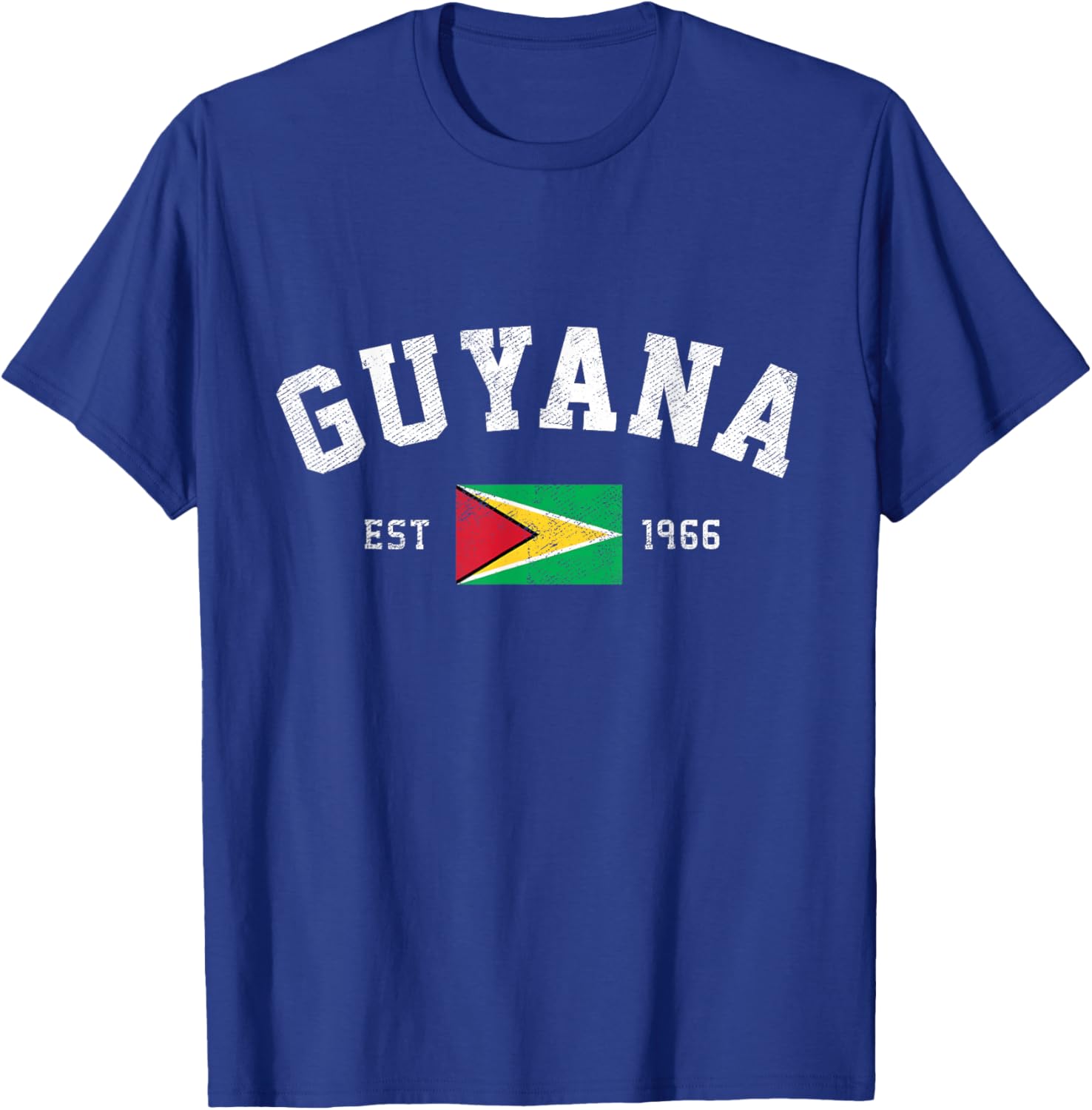 Guyana Est. 1966 Guyanese Flag Independence Day T-Shirt - T-Shirt | Royal