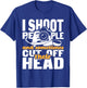 I Shoot People - Funny Photographer Camera Photography Pun T-Shirt - T-Shirt | Royal