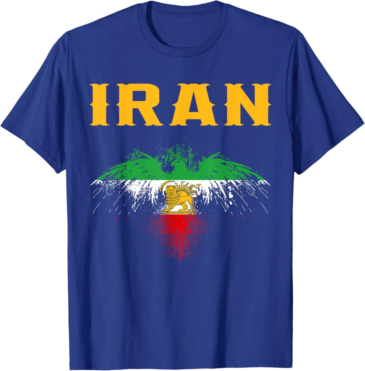 Iran,Iran Lion Sun Flag,Persian,Iran Flag. T-Shirt - T-Shirt | Royal