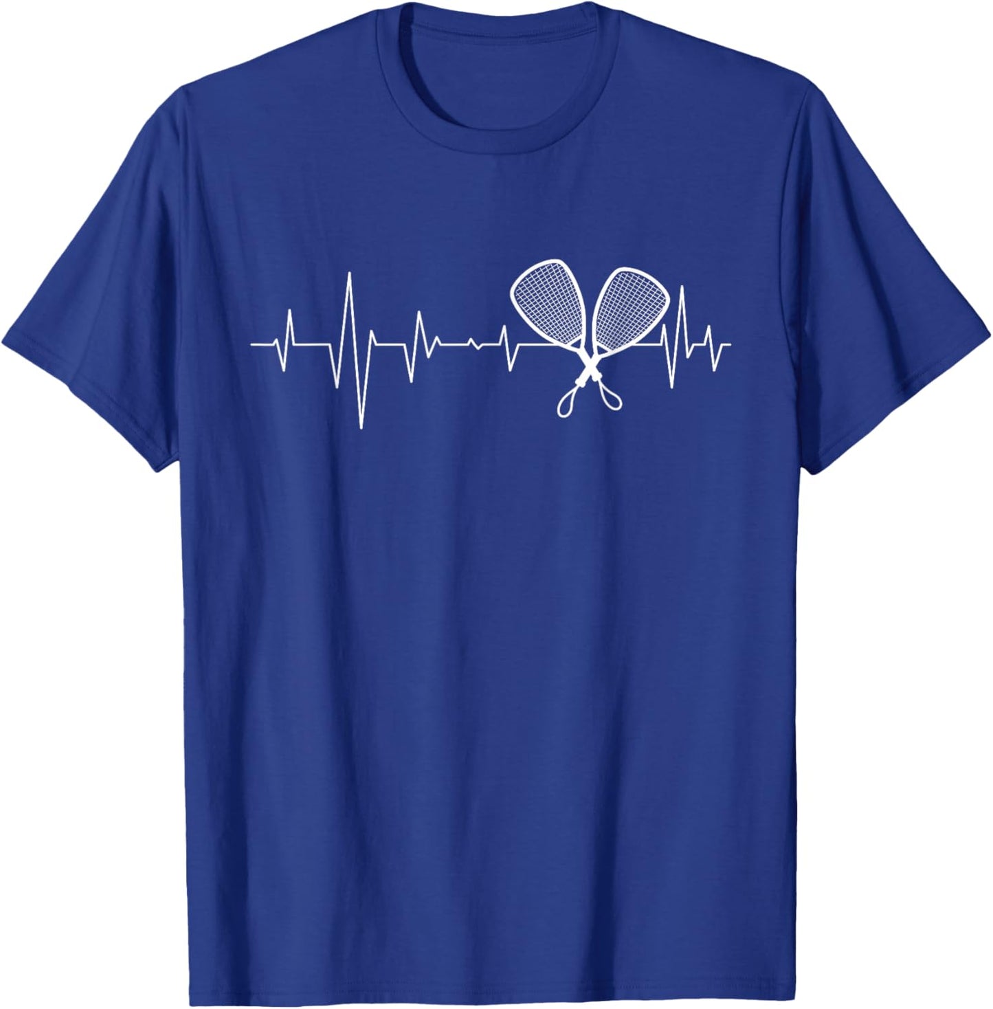 Racquetball - Pulse Heartbeat Athlete Sports Lover T-Shirt - T-Shirt | Royal