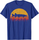Muskie Fishing Retro Musky Fisherman Treeline Sunset T-Shirt - T-Shirt | Royal