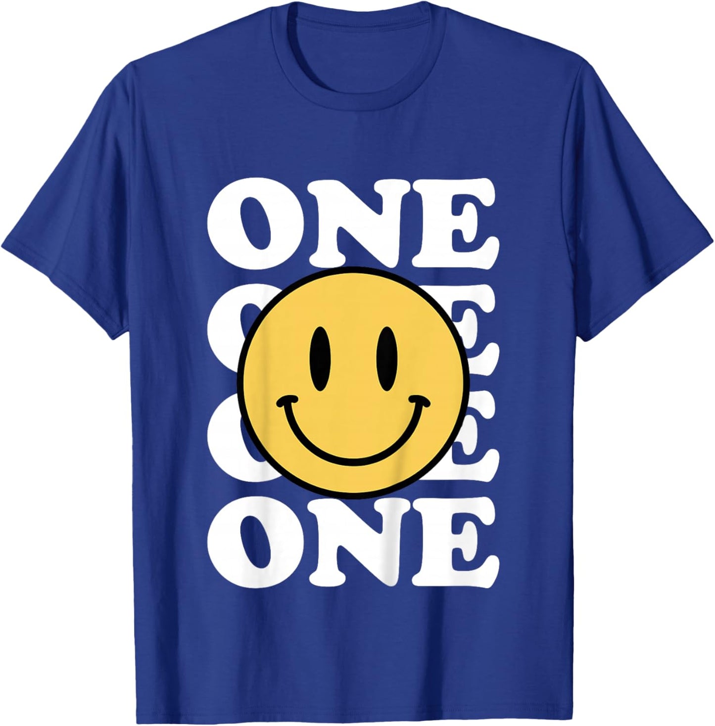 One Happy Dude 1st Birthday Theme Family Matching T-Shirt - T-Shirt | Royal