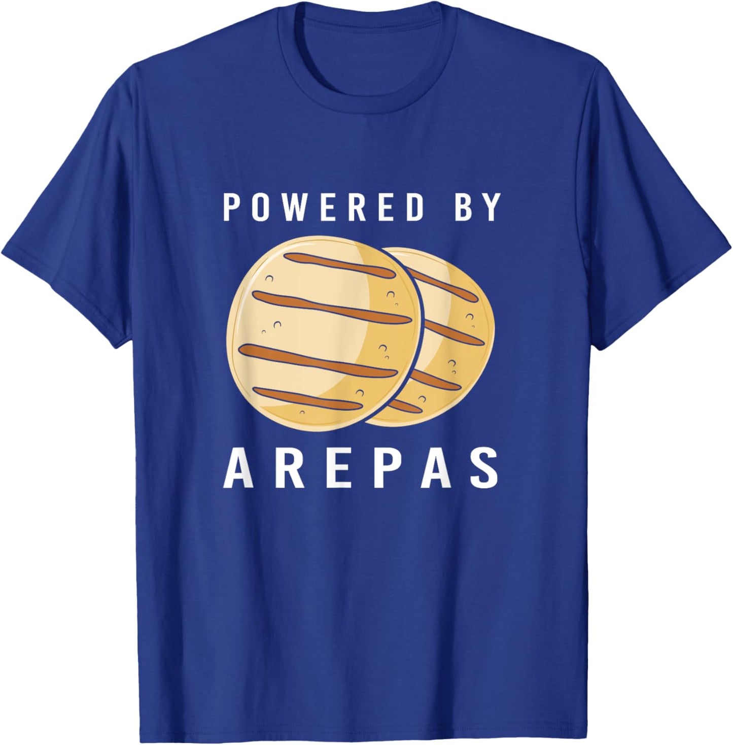 Venezuela Powered By Arepas Venezuelan Food T-Shirt - T-Shirt | Royal