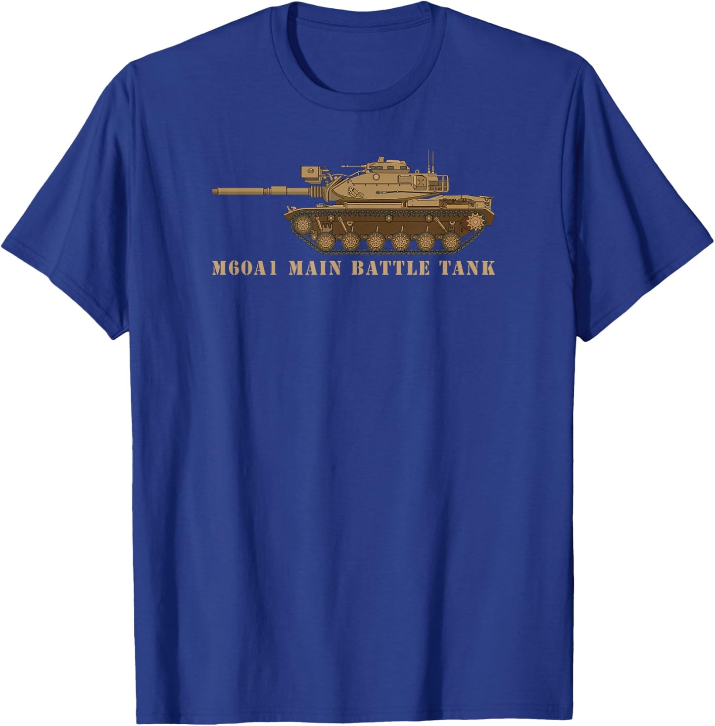 M60 A1 Patton Tank American Tanks Diagram T-Shirt - T-Shirt | Royal