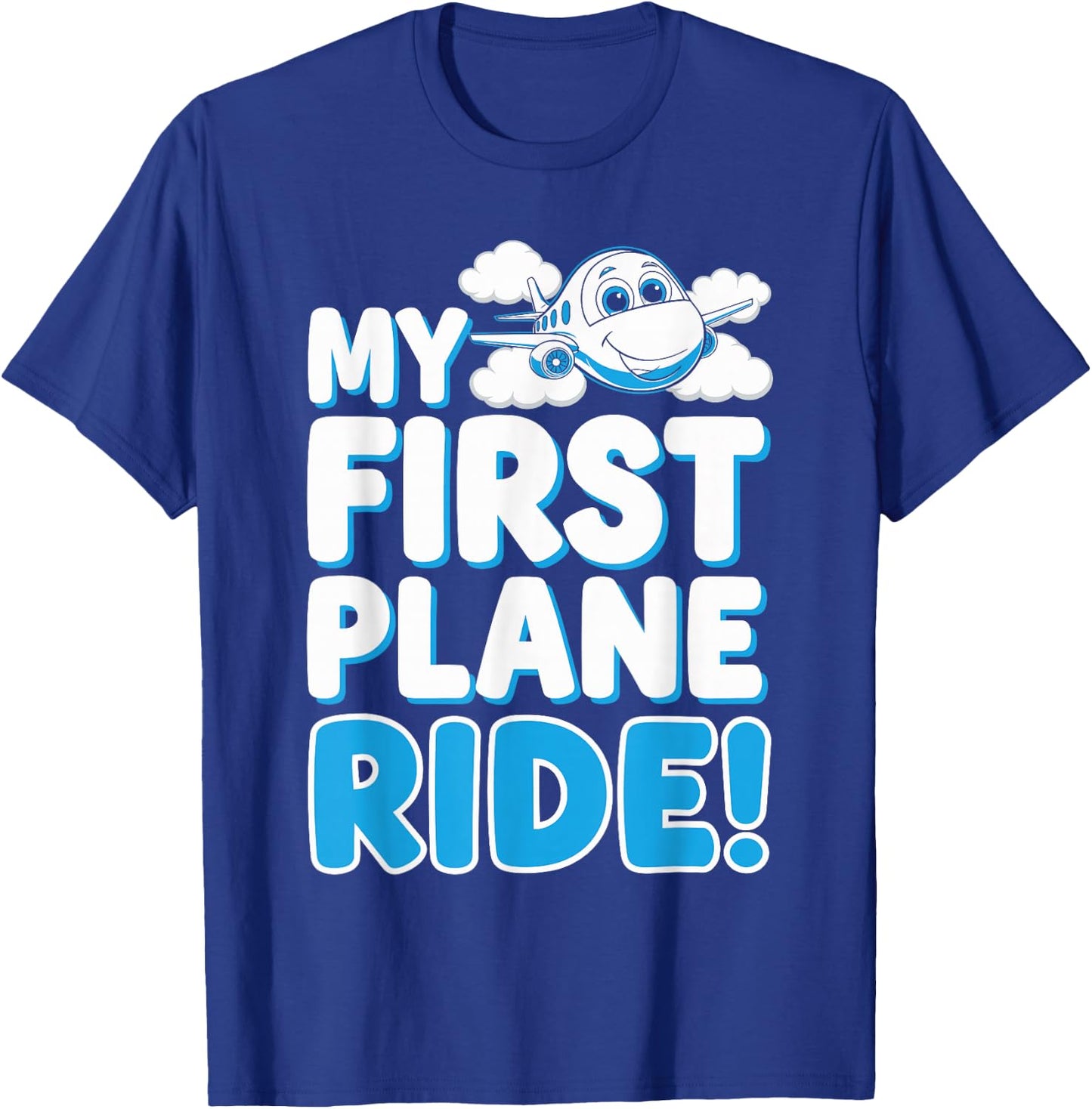 My First Plane Ride First Time Flying Adventure T-Shirt - T-Shirt | Royal