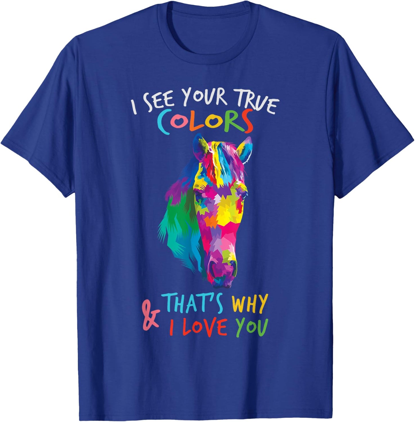 Autism Awareness Horse It's Ok to be Different T-Shirt - T-Shirt | Royal