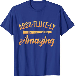 Flute Player Word Game Flute Joke Flute I Fantastic T-Shirt - T-Shirt | Royal