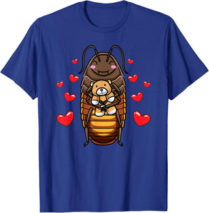 Madagascar Cockroach with Cuddly Toy T-Shirt - T-Shirt | Royal