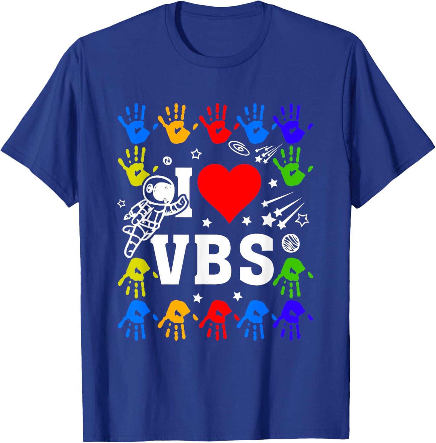 I Love VBS Summer Vacation Bible School Christian Teacher Men Women Kids T-Shirt - T-Shirt | Royal