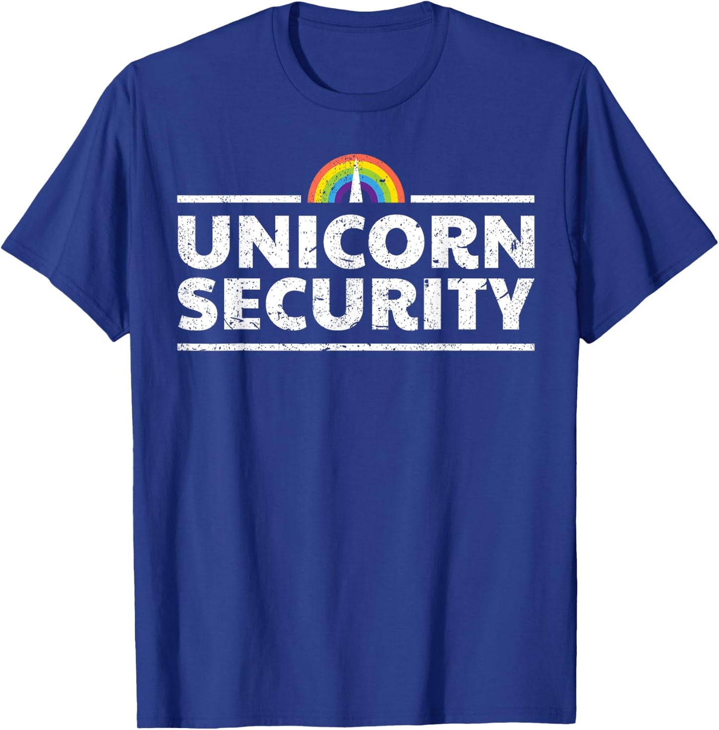 Unicorn Security Funny Cute Police Halloween Costume T-Shirt - T-Shirt | Royal
