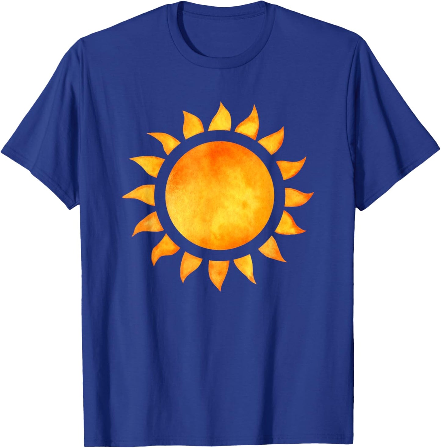 The Sun Painted with Sun Rays Sunshine T-Shirt - T-Shirt | Royal