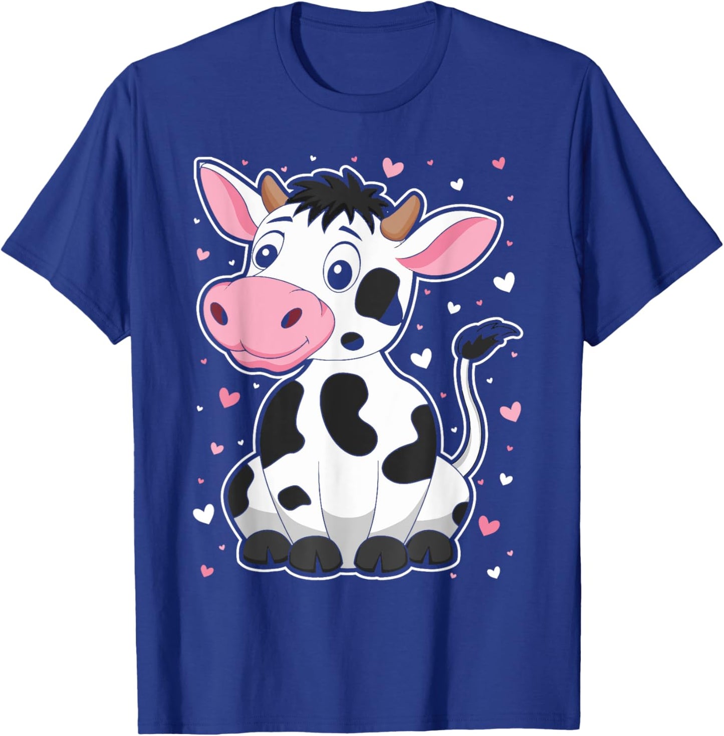 Cute Cow Print Kawaii Cow Lover Women Girls Kids Toddlers T-Shirt - T-Shirt | Royal