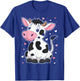 Cute Cow Print Kawaii Cow Lover Women Girls Kids Toddlers T-Shirt - T-Shirt | Royal