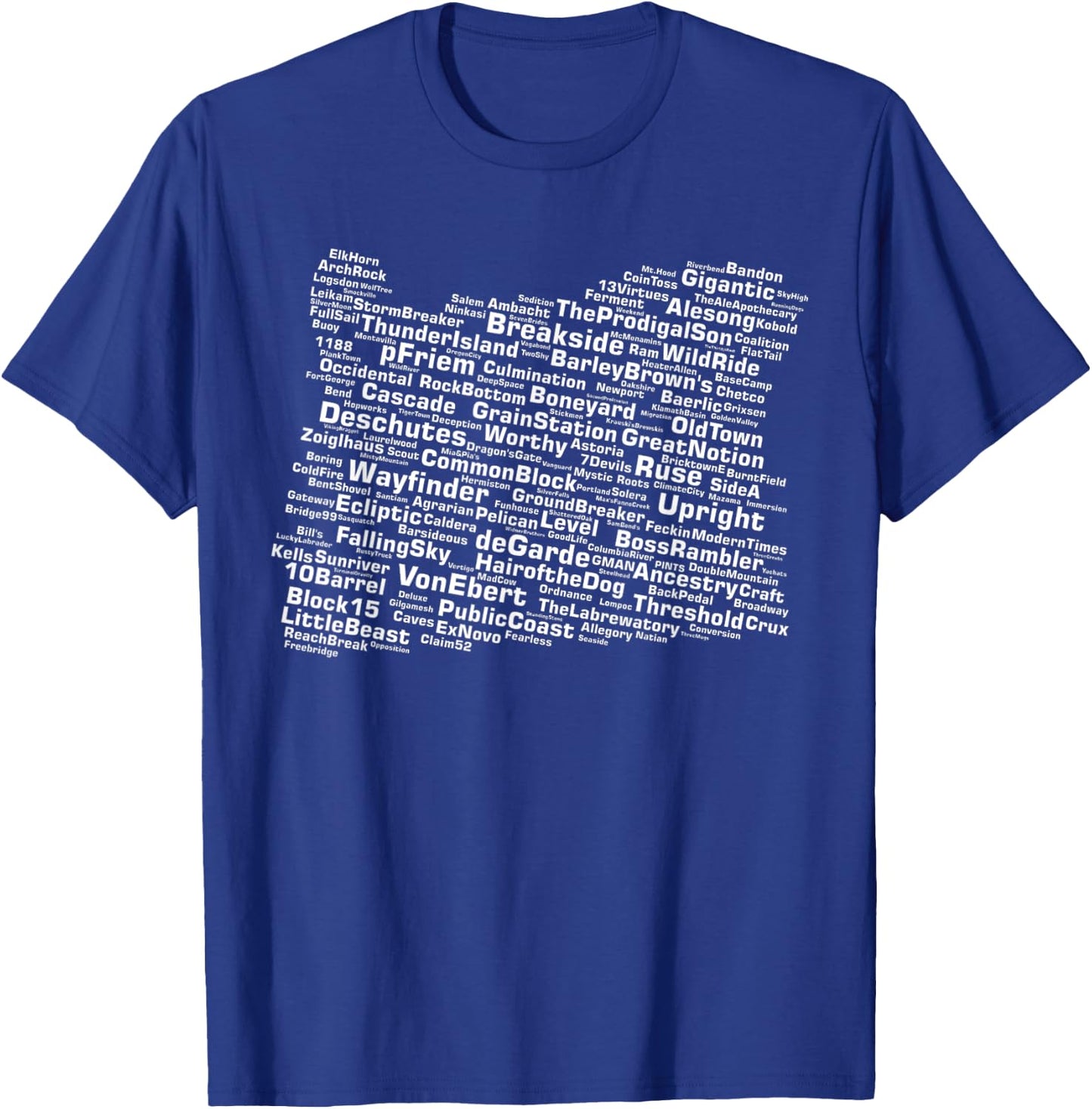 Oregon Breweries T-Shirt - T-Shirt | Royal