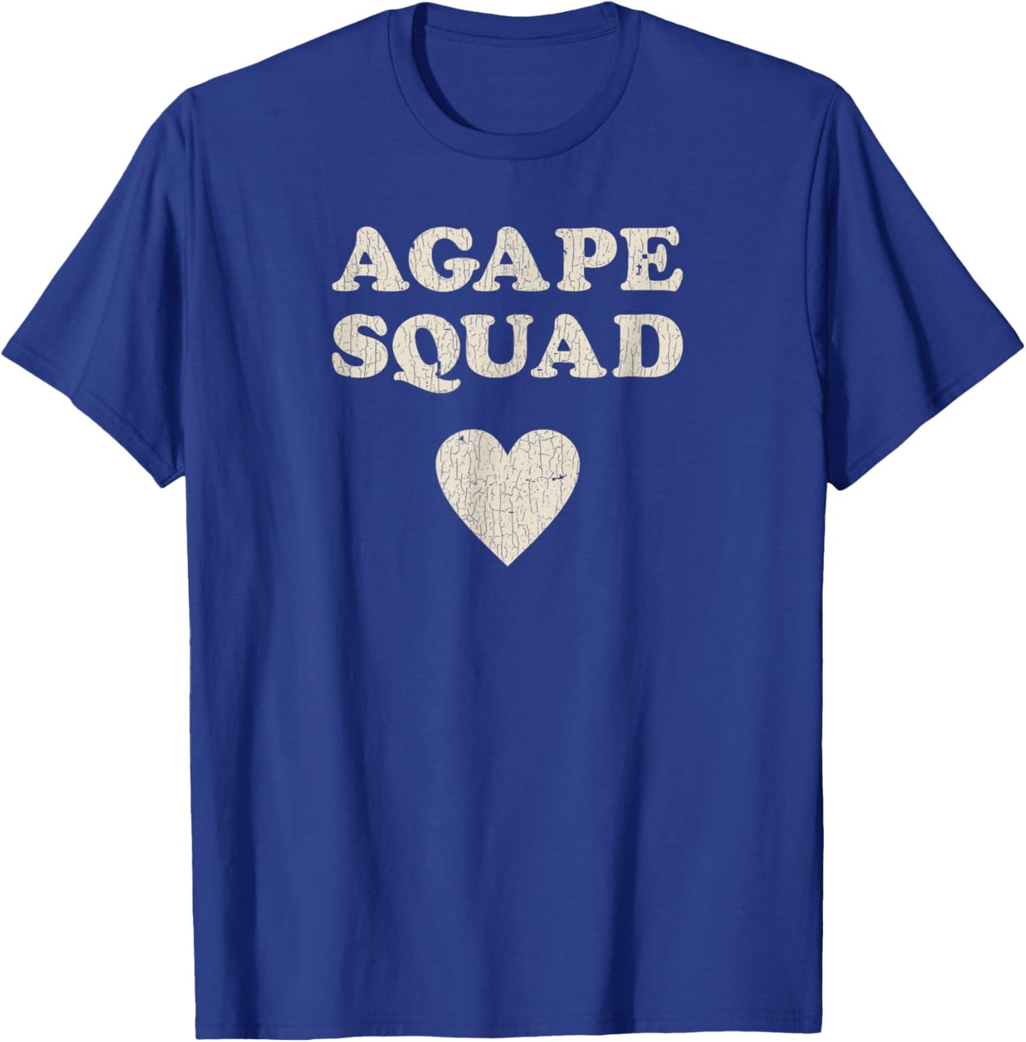 Vintage Retro Proud Christian in Jesus - Agape Squad T-Shirt - T-Shirt | Royal