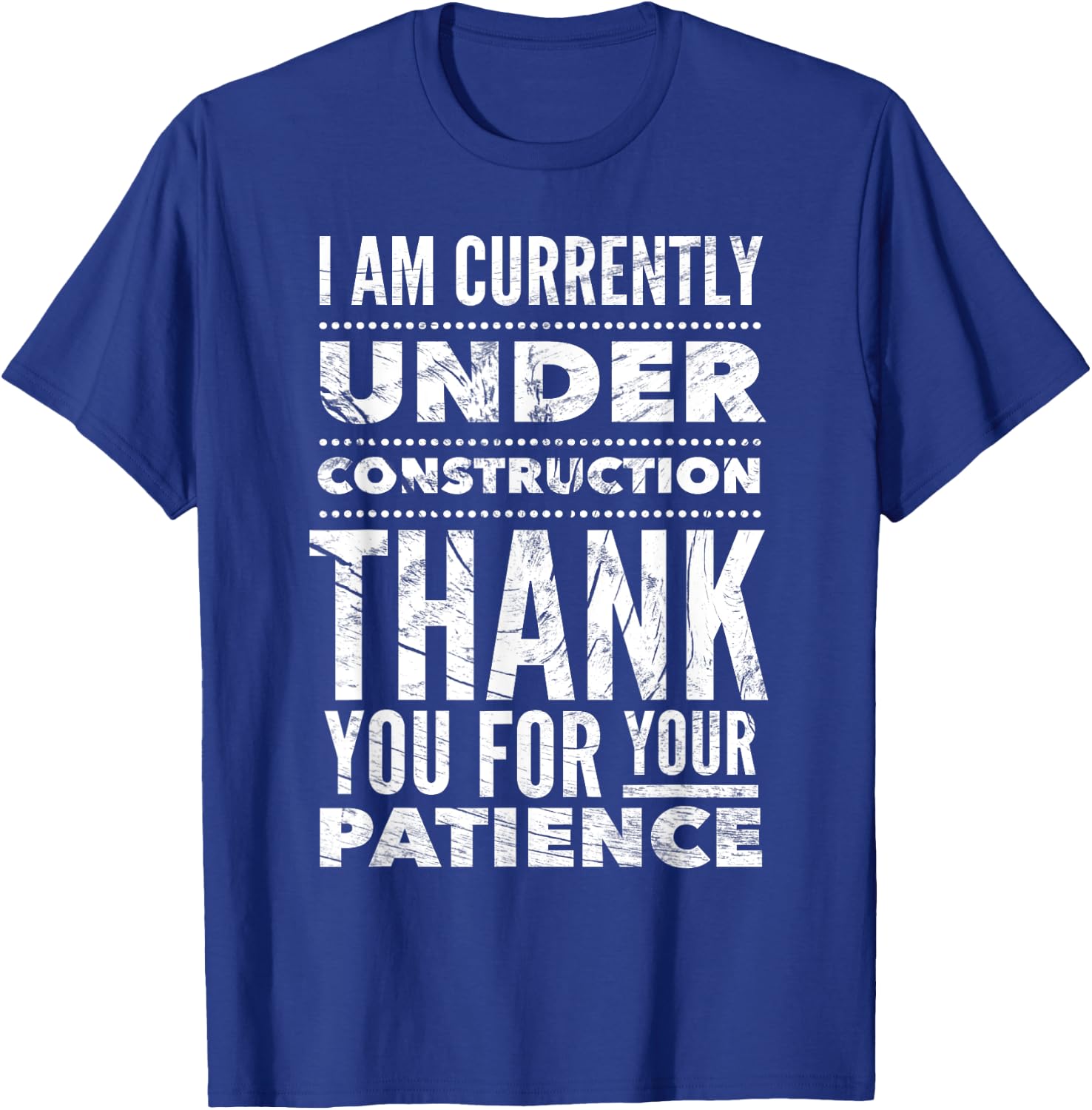 Funny Hospital Get Well Soon Gifts Under Construction Post Surgery - Black, -Adults, Short Sleeve, Medium, US Size 15, 21 Inches Sleeve Length T-Shirt - T-Shirt | Royal