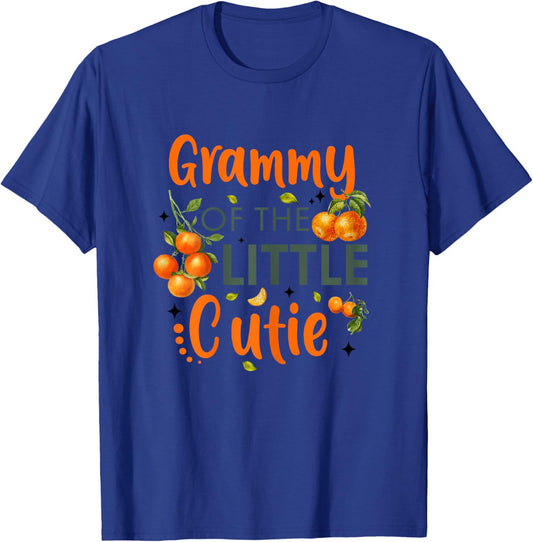 Grammy Of The Little Cutie Orange 1st Birthday Party T-Shirt - T-Shirt | Royal