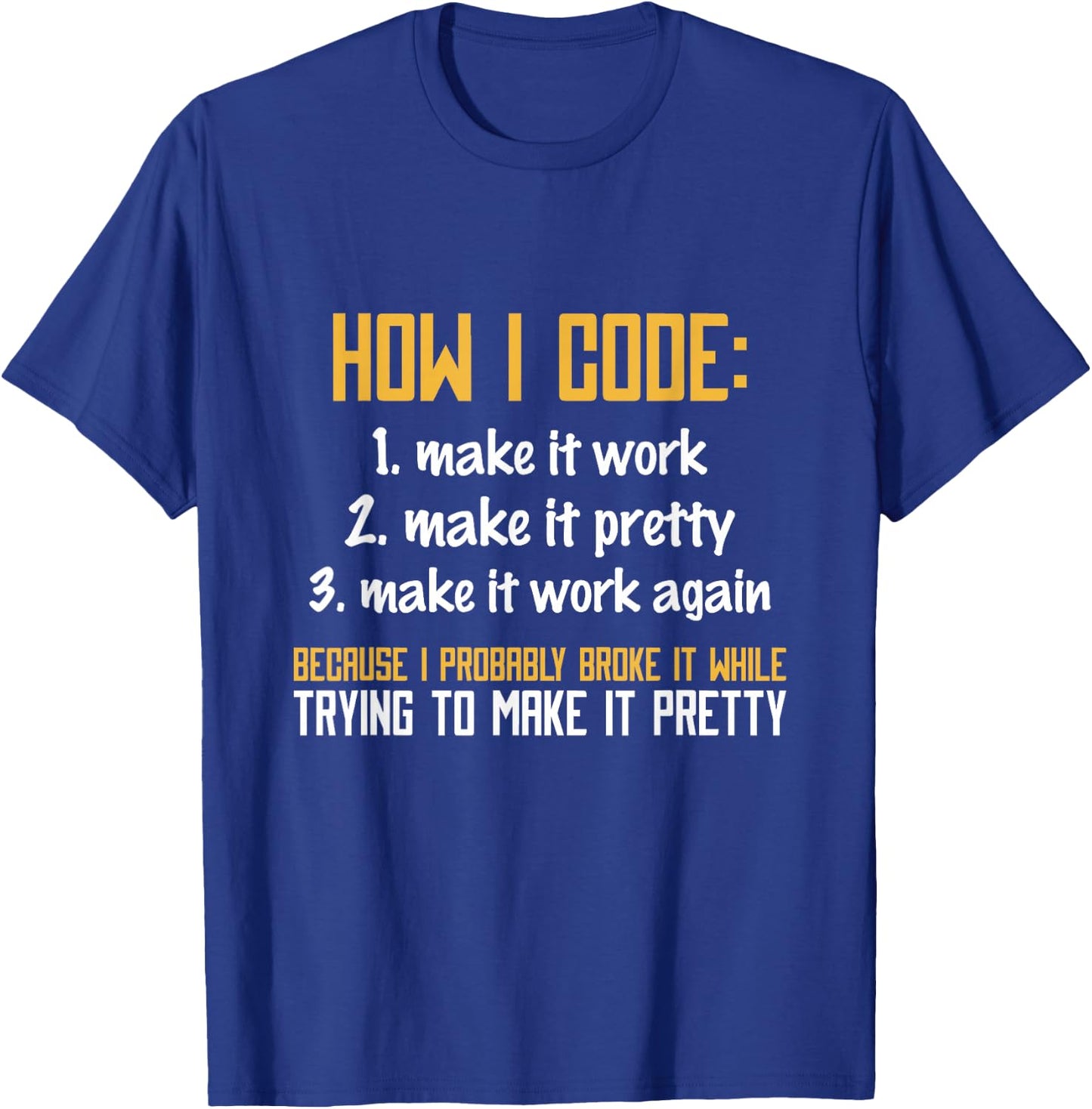 Programmer Coder - Developer Programming Coding T-Shirt - T-Shirt | Royal