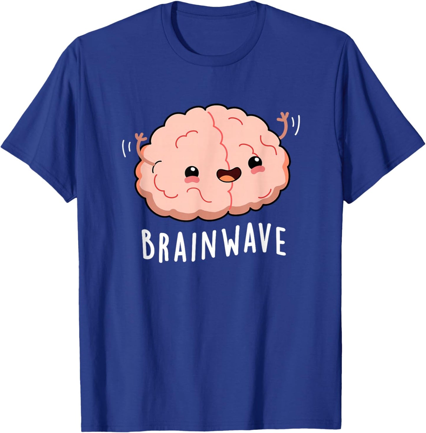 Brain Wave Funny Anatomy Pun T-Shirt - T-Shirt | Royal