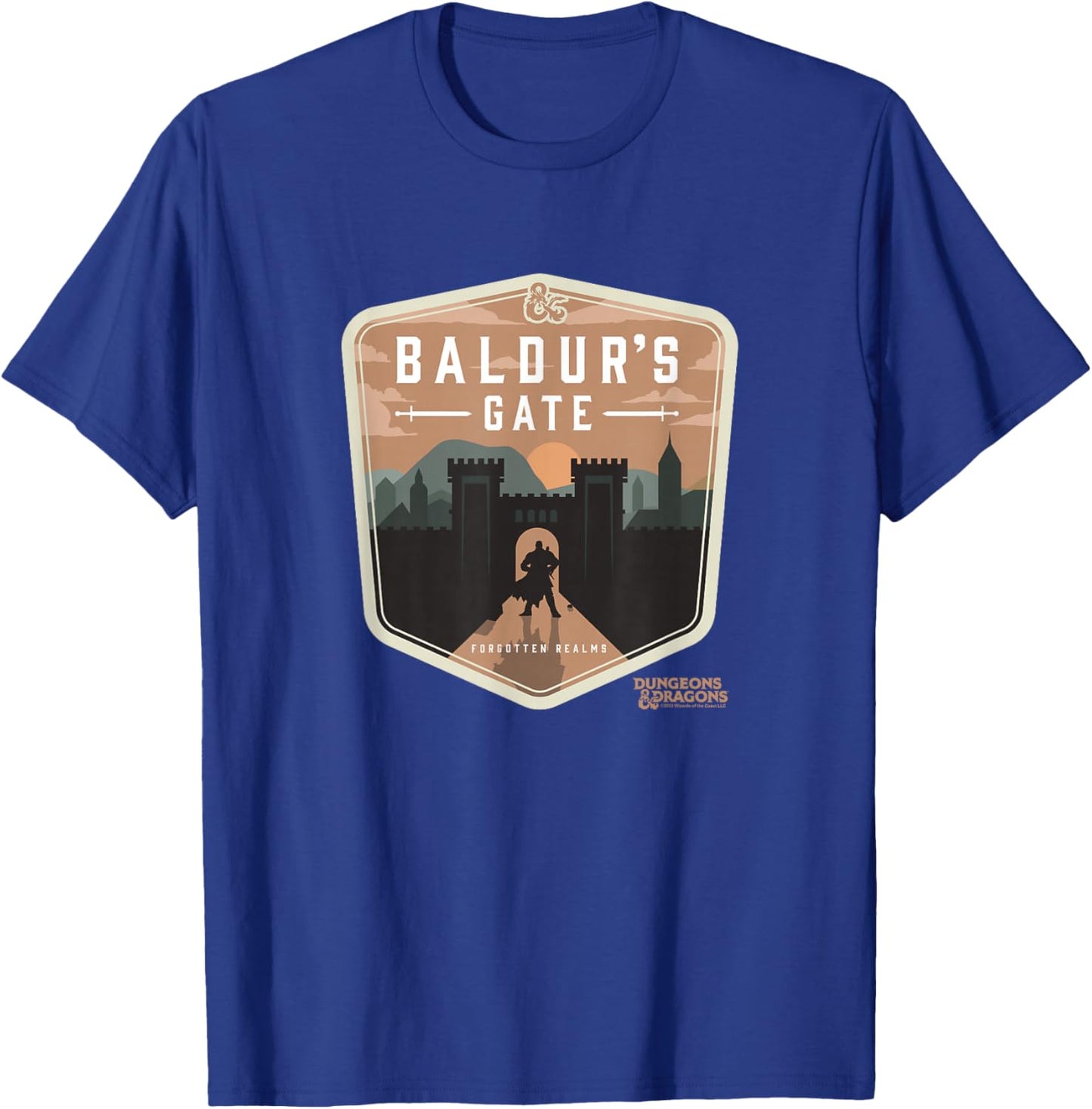 Dungeons & Dragons Baldur's Gate Forgotten Realms Logo T-Shirt - T-Shirt | Royal