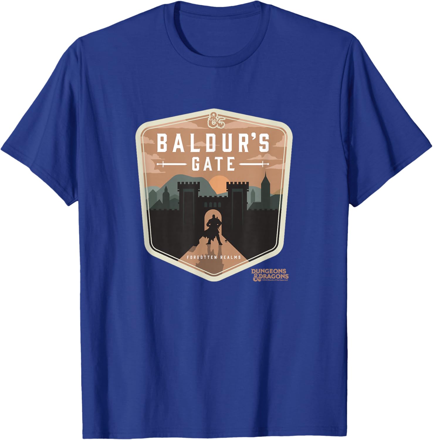 Dungeons & Dragons Baldur's Gate Forgotten Realms Logo T-Shirt - T-Shirt | Royal