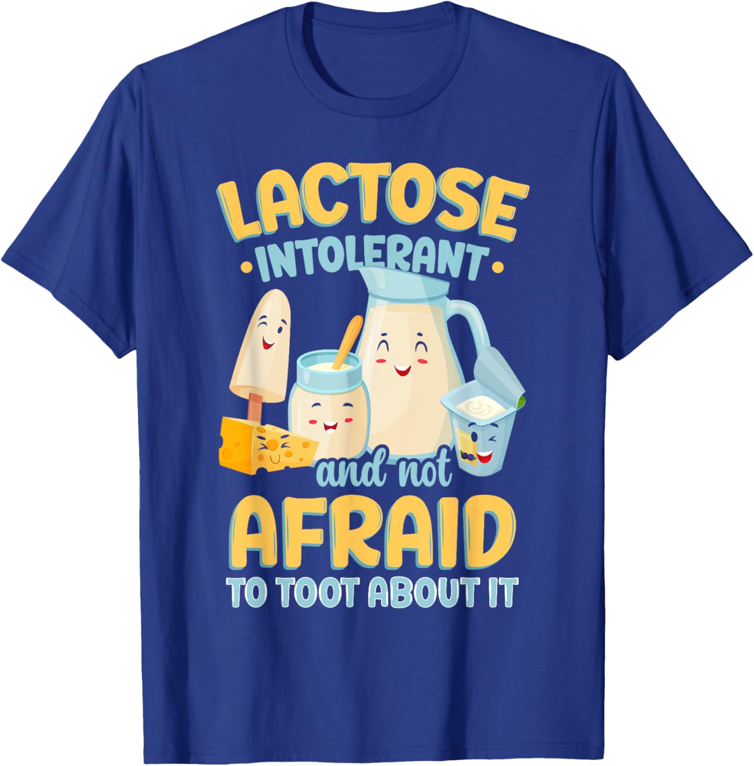 Milk Lactose Intolerant Joke T-Shirt - T-Shirt | Royal