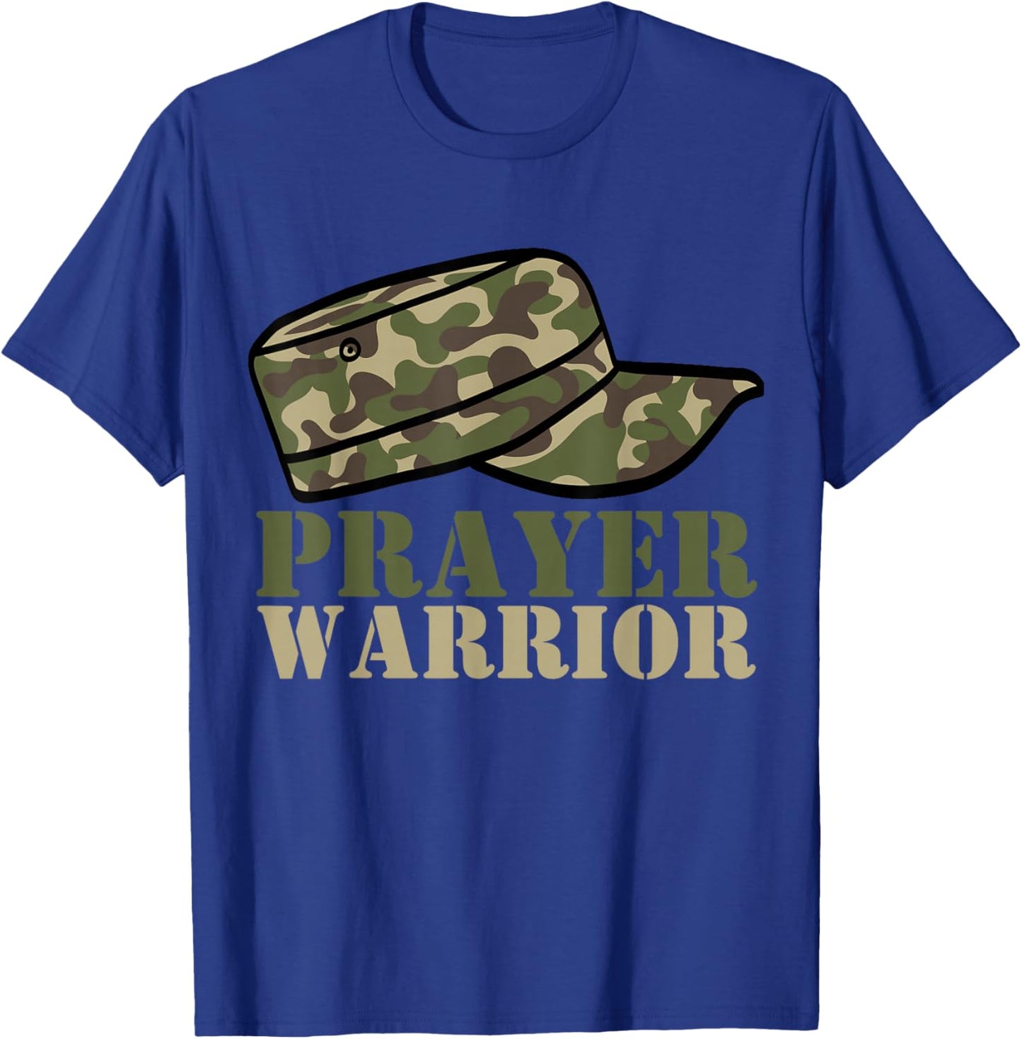 Prayer Warrior Camo God Jesus Christian Camouflage Hunting T-Shirt - T-Shirt | Royal