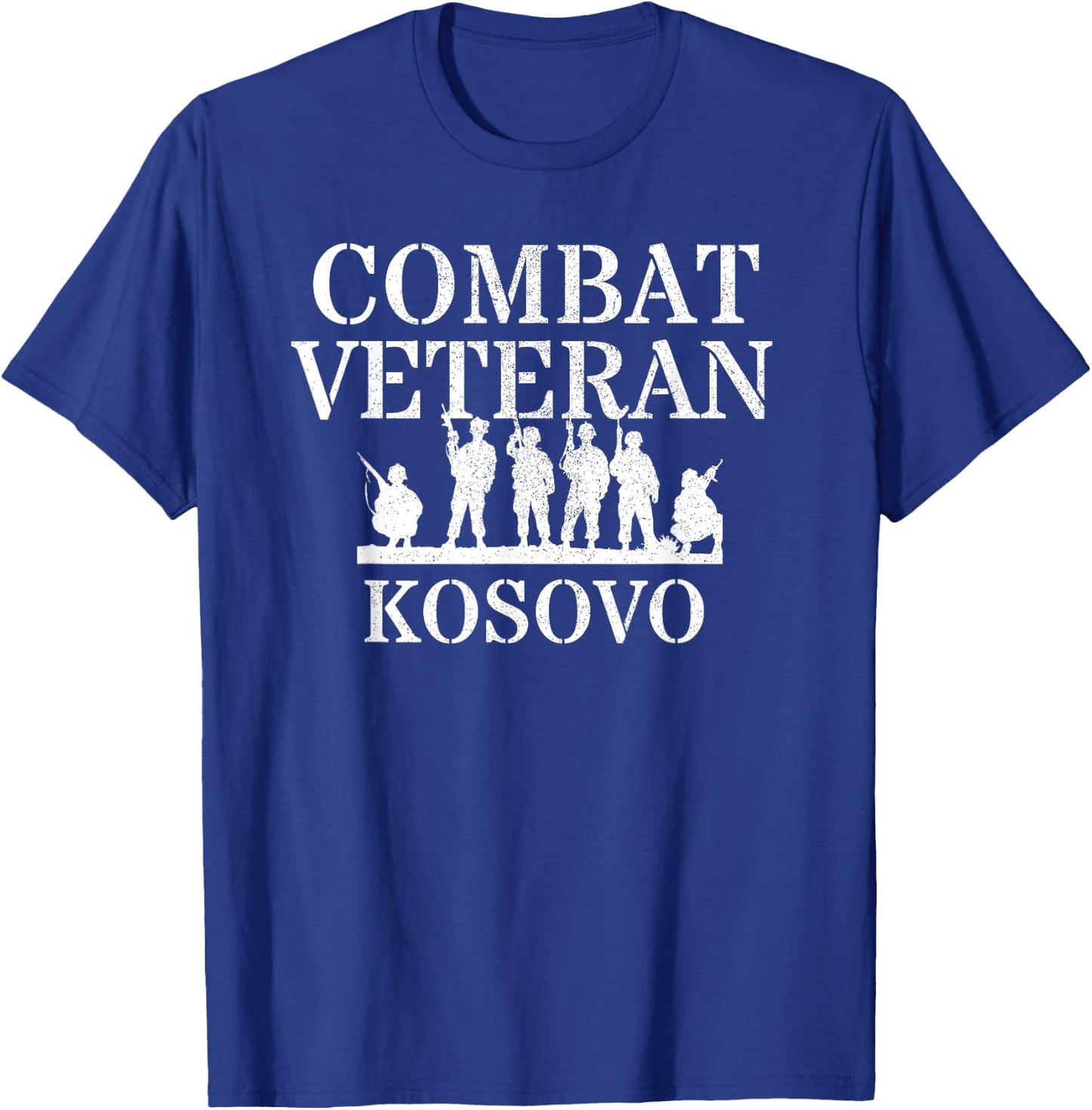 US Military Veterans Day Combat Veteran Kosovo T-Shirt - T-Shirt | Royal