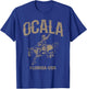 Ocala Florida USA Cowboy and Bucking Horse Design T-Shirt - T-Shirt | Royal