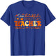 One Thankful Teacher Thanksgiving Pumpkin Fall Autumn T-Shirt - T-Shirt | Royal