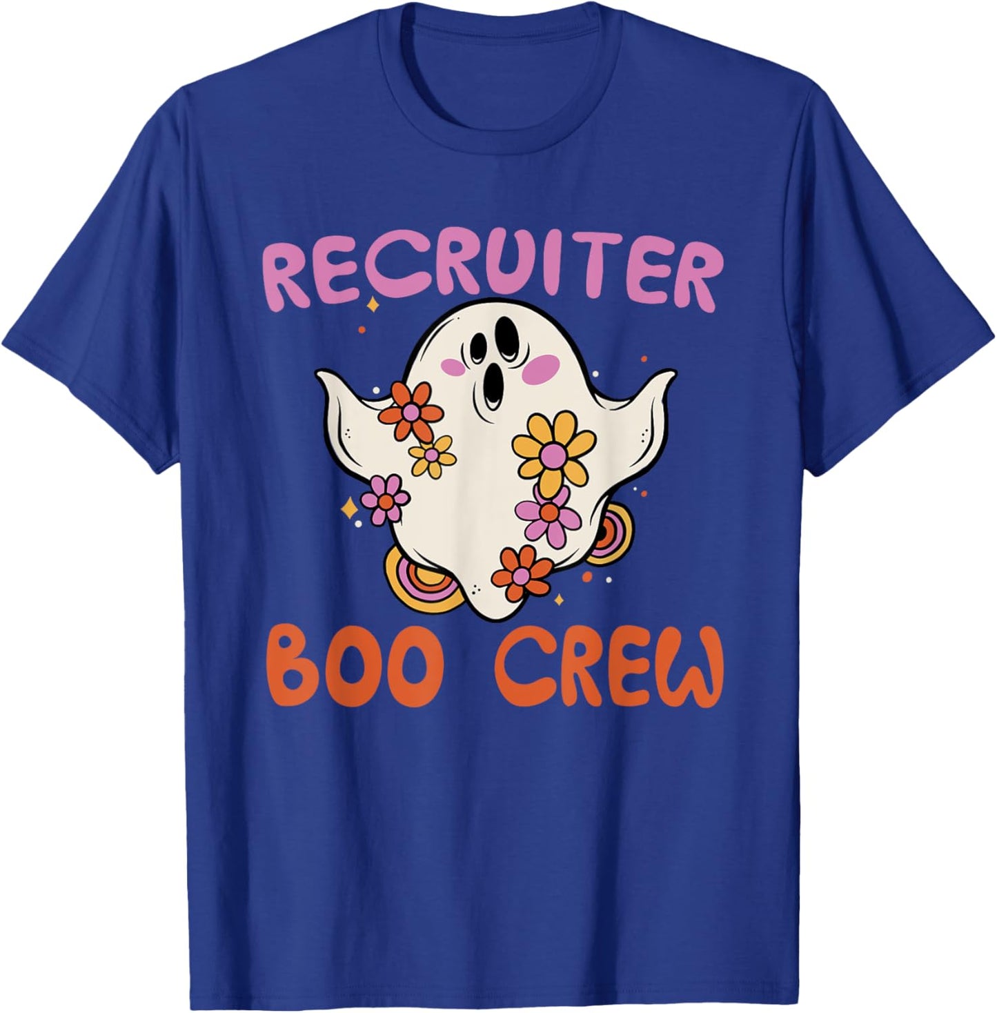 Recruiter Boo Crew Halloween Costume Human Resources HR T-Shirt - T-Shirt | Royal