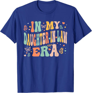 Retro Groovy In My Daughter-In-Law Era Mother's Day Girls T-Shirt - T-Shirt | Royal