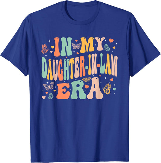 Retro Groovy In My Daughter-In-Law Era Mother's Day Girls T-Shirt - T-Shirt | Royal
