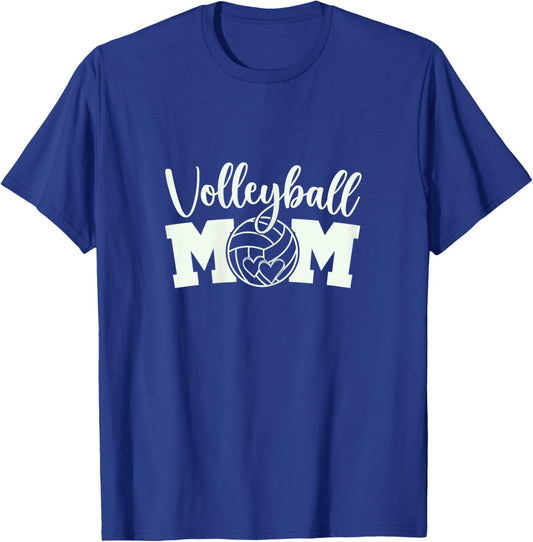 Volleyball Mom Cute Mom Life Volleyball Practice Cheer Mom T-Shirt - T-Shirt | Royal